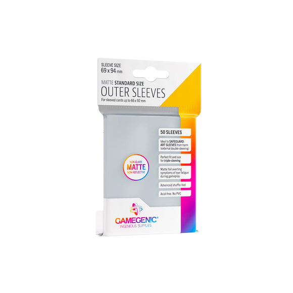 Gamegenic: Outer Sleeves Matte Standard (66 X 91 MM)