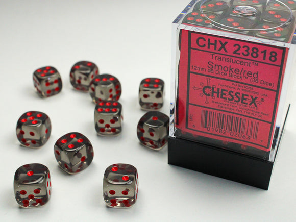 Chessex Translucent 12mm d6 Dice Block™ (36 dice)