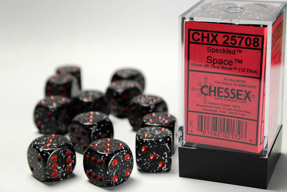 Chessex Speckled 16mm d6 Dice Block™ (12 dice)