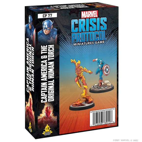 Marvel Crisis Protocol: Captian America & The Original Human Torch