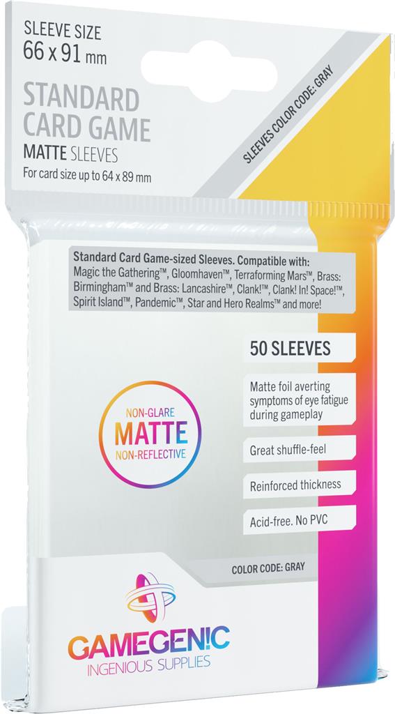 Gamegenic: Matte Sleeves Standard Card Game (66 X 91 MM)