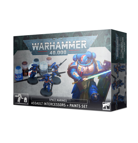 Warhammer 40,000: Space Marines: Assault Intercessors + Paints Set